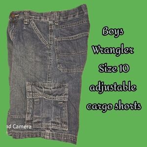 🔥$1 Bundled Boy's Denim Adjustable Cargo Shorts